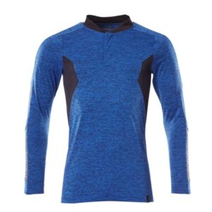 MASCOT® Accelerate Polo-Shirt mit COOLMAX®PRO, Langarm azurblau/schwarzblau