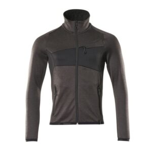 MASCOT® Accelerate Fleecepullover mit Reißverschluss dunkelanthrazit/schwarz