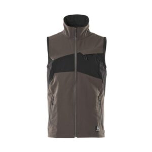MASCOT® Accelerate Weste, Vier-Wege-Stretchstoff, leicht dunkelanthrazit/schwarz