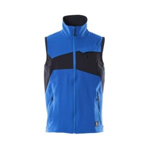 MASCOT® Accelerate Weste, Vier-Wege-Stretchstoff, leicht azurblau/schwarzblau