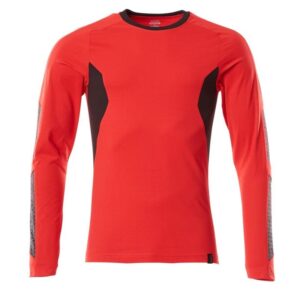 MASCOT® Accelerate T-Shirt, Langarm, Modern Fit verkehrsrot/schwarz