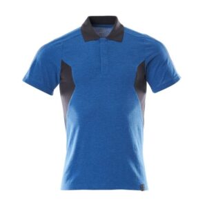 MASCOT® Accelerate Polo-Shirt, moderne Passform azurblau/schwarzblau