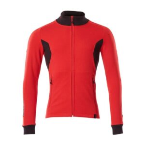 MASCOT® Accelerate Sweatshirt mit Reißverschluss,modern Fit verkehrsrot/schwarz