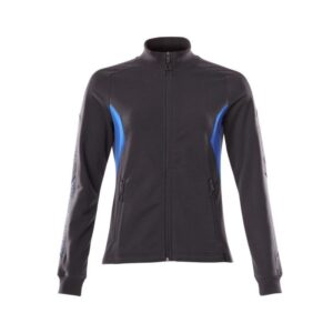 MASCOT® Accelerate Sweatshirt mit Zipper, Damen schwarzblau/azurblau