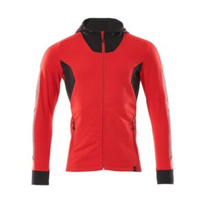 MASCOT® Accelerate Sweatshirt mit Kapuze, moderne Passform verkehrsrot/schwarz