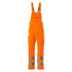 MASCOT® SAFE LIGHT Warnschutz-Latzhose, HI-VIS ORANGE (65% Polyester/35% BW, 290 g/m²)