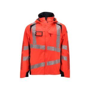 MASCOT® Accelerate Safe Hard Shell Jacke, wasserdicht, hi-vis Rot/Schwarzblau