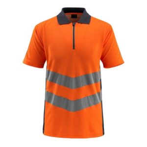 MASCOT® MURTON Polo-Shirt, ORANGE/SCHWARZBLAU (50% Polyester/50% BW, 170 g/m²)