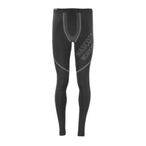 MASCOT® CROSSOVER MOSS, Funktionsunterhose (75% Polyester/17% Polyamid/8% Lycra), schwarz