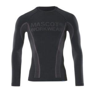 MASCOT® CROSSOVER HAMAR Funktionsunterhemd (75% Polyester/17% Polyamid/8% Lycra), schwarz