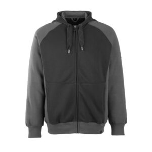 MASCOT® WIESBADEN Kapuzensweatshirt, SCHWARZ/DUNKELANTHRAZIT (60% BW/40% Polyester, 340 g/m²)