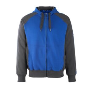 MASCOT® WIESBADEN Kapuzensweatshirt, KORNBLAU/SCHWARZBLAU (60% BW/40% Polyester, 340 g/m²)