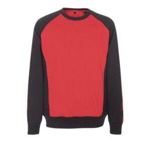 MASCOT® WITTEN Sweatshirt, ROT/SCHWARZ (60% BW/40% Polyester, 340 g/m²)