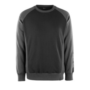 MASCOT® WITTEN Sweatshirt, SCHWARZ/DUNKELANTHRAZIT (60% BW/40% Polyester, 340 g/m²)
