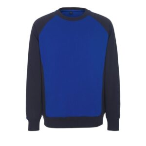 MASCOT® WITTEN Sweatshirt, KORNBLAU/SCHWARZBLAU (60% BW/40% Polyester, 340 g/m²)