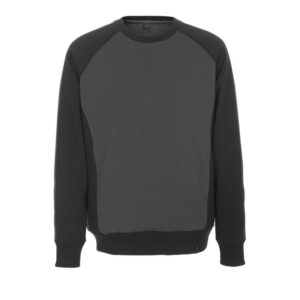 MASCOT® WITTEN Sweatshirt, DUNKELANTHRAZIT/SCHWARZ (60% BW/40% Polyester, 340 g/m²)