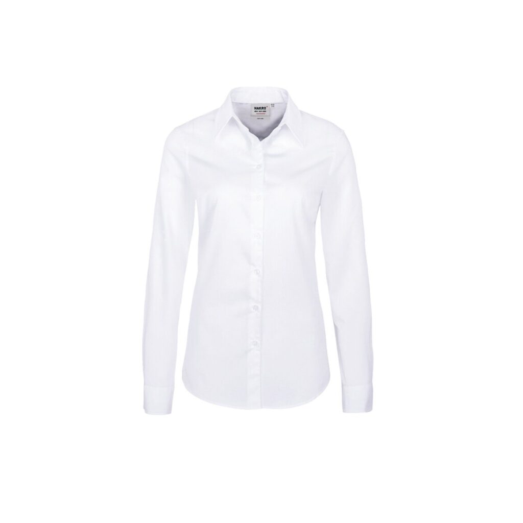 "Bluse 1/1arm ""performance"", 60% Baumwolle/40% Polyester, weiß"