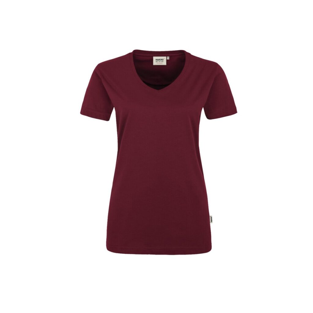 Women-T-Shirt Performance, WEINROT (50% BW/50% Polyester, 160 g/m²)