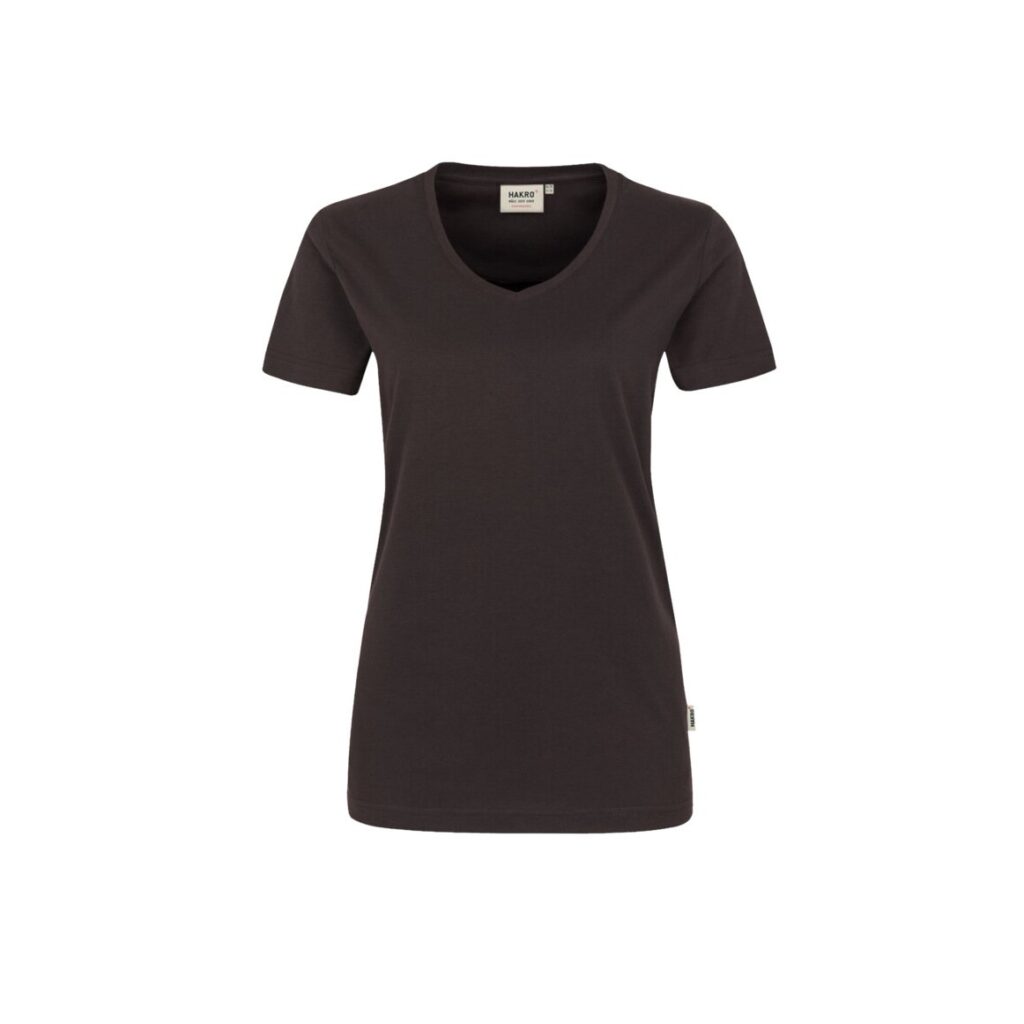 Women-T-Shirt Performance, CHOCOLATE (50% BW/50% Polyester, 160 g/m²)