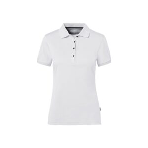 214-01 Women-Poloshirt Cotton-Tec, WEISS (50?% BW/50?% Polyester, 185 g/m²)