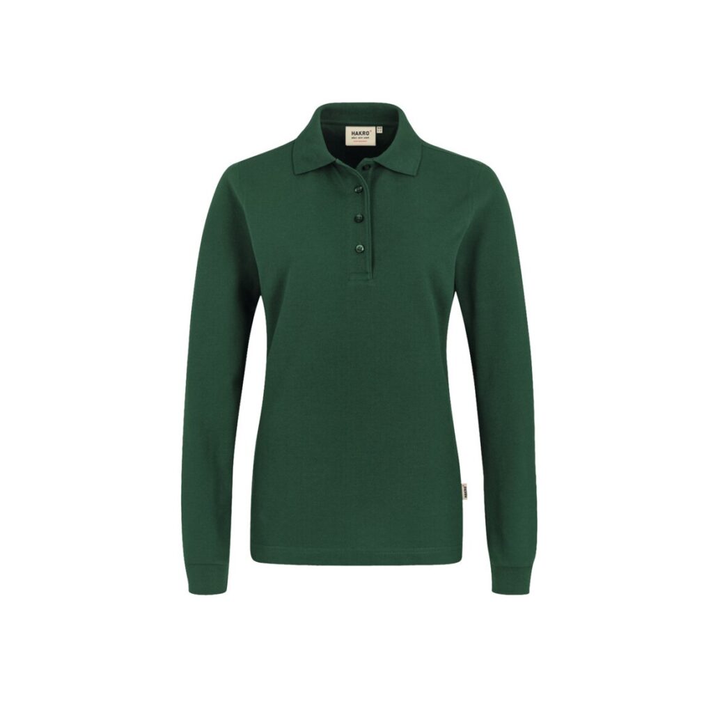 Women-Longsleeve-Poloshirt Performance, TANNE (50% BW/50% Polyester, 220 g/m²)