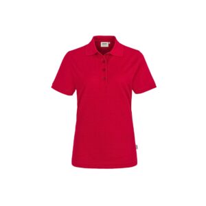Women-Poloshirt Performance, ROT (50% BW/50% Polyester, 200 g/m²)