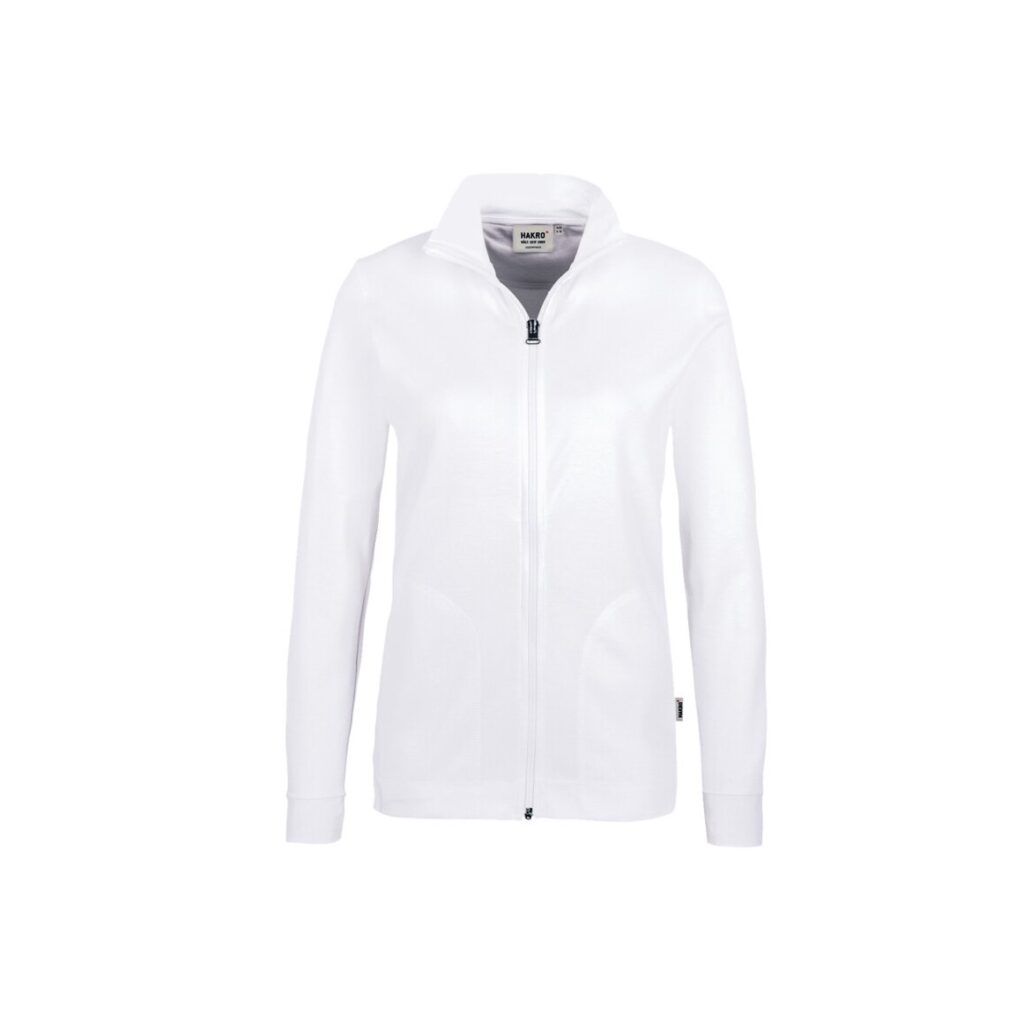 HAKRO Damen Interlockjacke weiß
