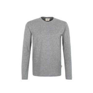 Longsleeve T-Shirt Heavy, GRAU-MELIERT (85% BW/15% Viskose, 185 g/m²)