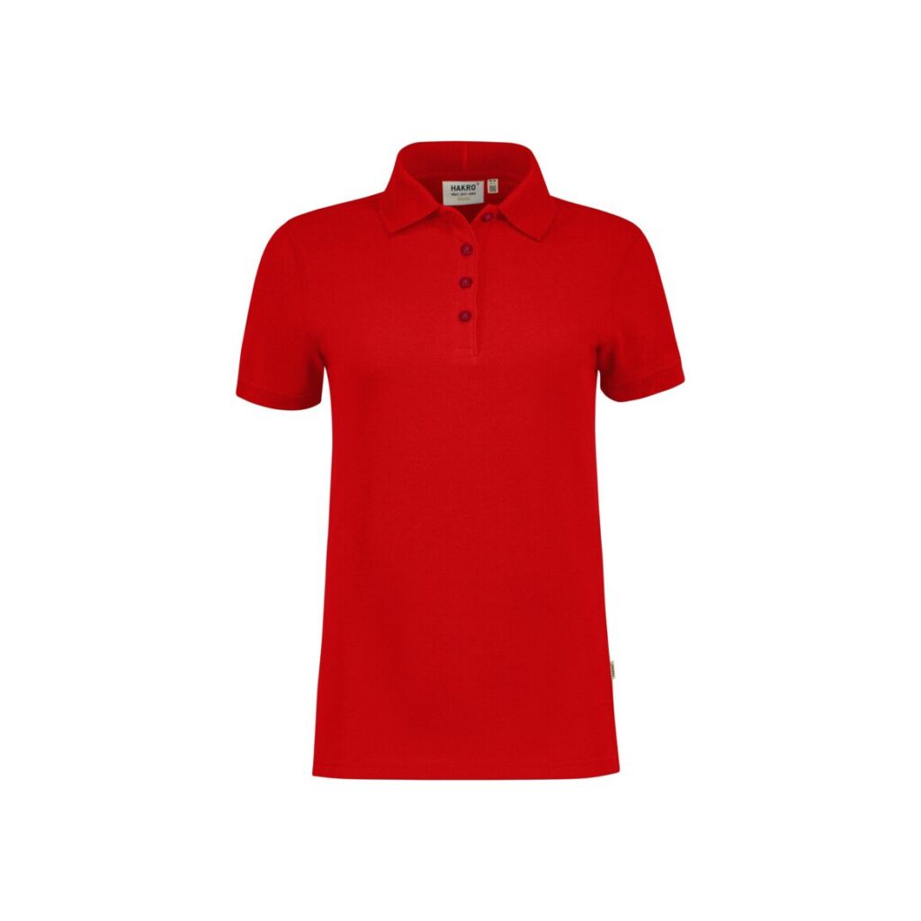 HAKRO Damen Poloshirt Bio-Baumwolle GOTS rot