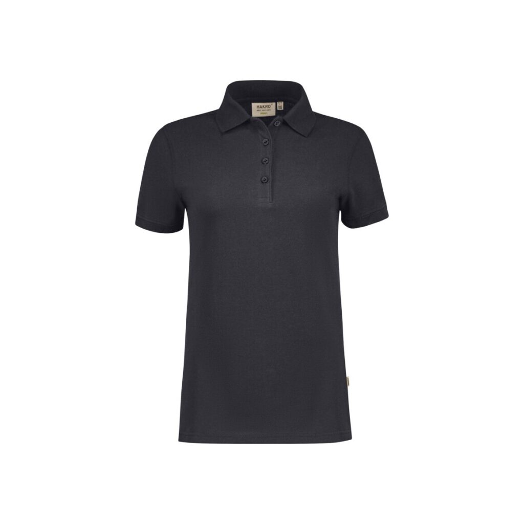 HAKRO Damen Poloshirt Bio-Baumwolle GOTS karbongrau
