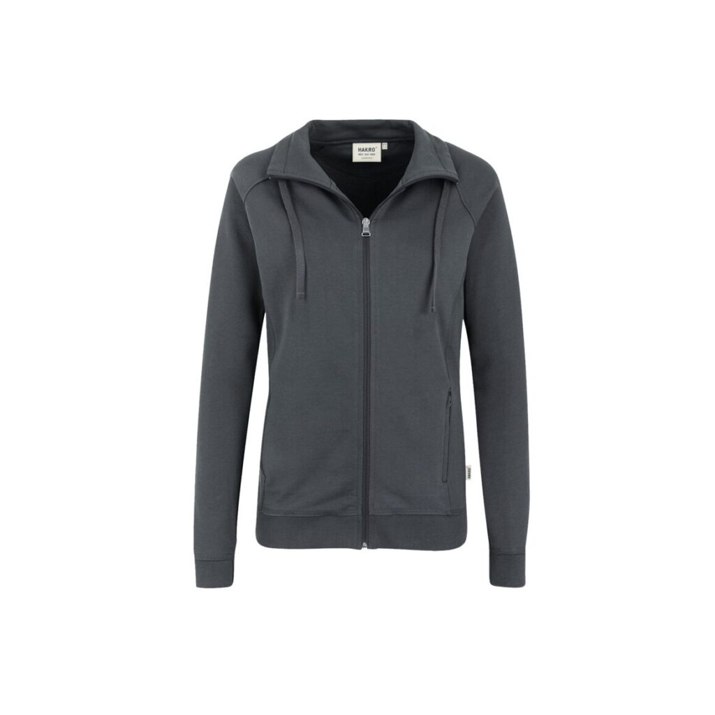 Women-Sweatjacke College, ANTHRAZIT (70% BW/30% Polyester, 300 g/m²)