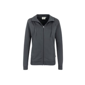 Women-Sweatjacke College, ANTHRAZIT (70% BW/30% Polyester, 300 g/m²)