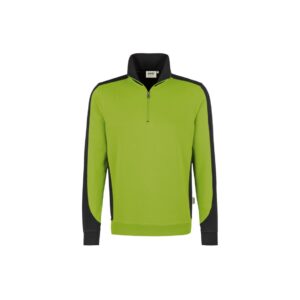 Zip-Sweatshirt-CONTRAST PERFORMANCE, Farbe kiwi/anthrazit