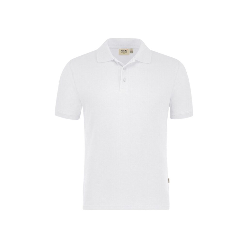 HAKRO Poloshirt Bio-Baumwolle GOTS weiß