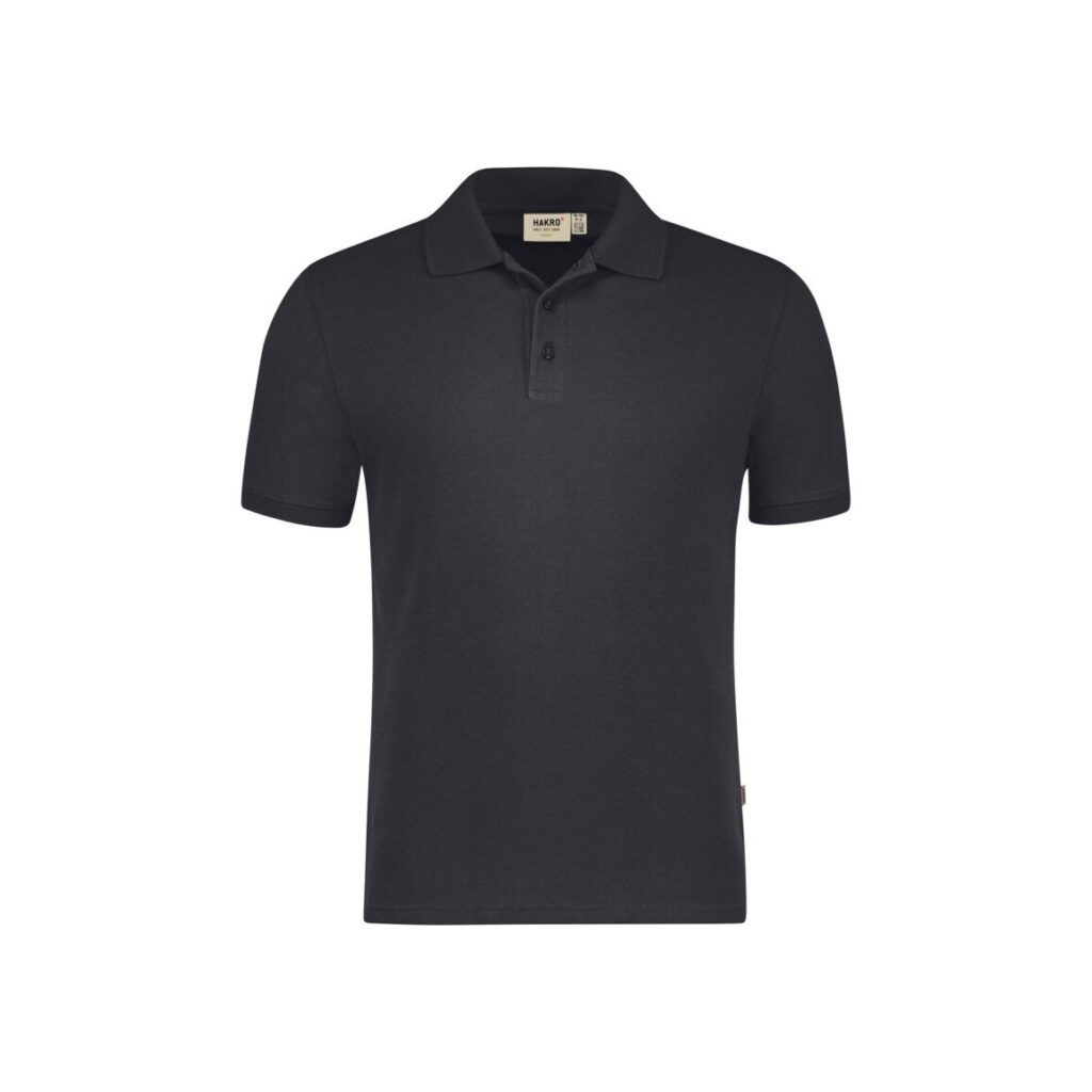 HAKRO Poloshirt Bio-Baumwolle GOTS karbongrau
