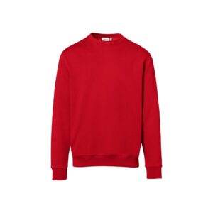 HAKRO Sweatshirt Bio-Baumwolle GOTS rot