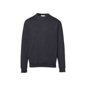 HAKRO Sweatshirt Bio-Baumwolle GOTS karbongrau