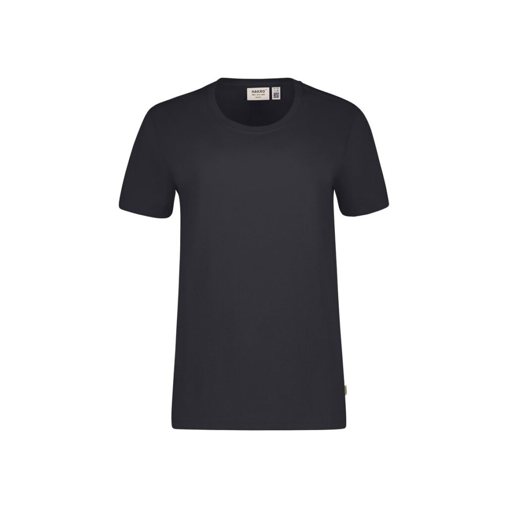 HAKRO T-Shirt Bio-Baumwolle GOTS karbongrau