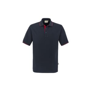 polo casual, 100% BW, tinte/rot