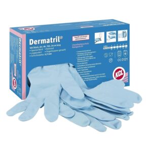 Art. 740 Dermatril, Nitril-Einweghandschuh, Farbe: blau (Box a 100 Stück)