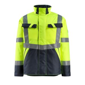 MASCOT® PENRITH Winterjacke, hi-vis Gelb/SCHWARZBLAU, (100% Polyester/ 190g/m²)