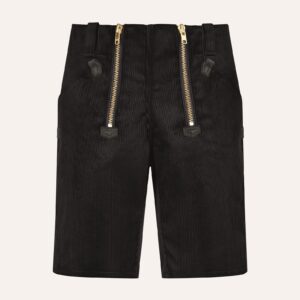 Genuacord Shorts, 85 % Baumwolle/15 % Polyester, 440 g/m², schwarz