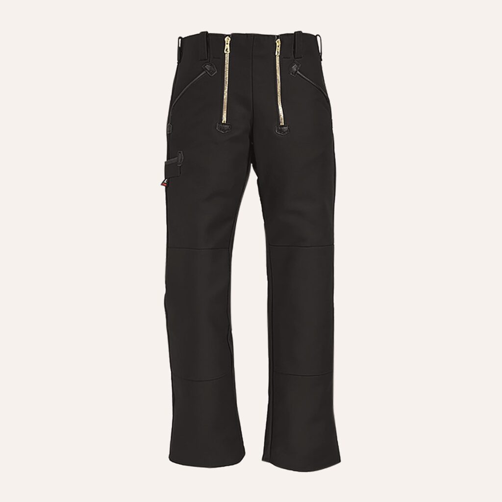 Zunfthose, Zwirn-Doppel-Pilot o. Schlag schwarz, Doppelknie, 100%BW, 520g