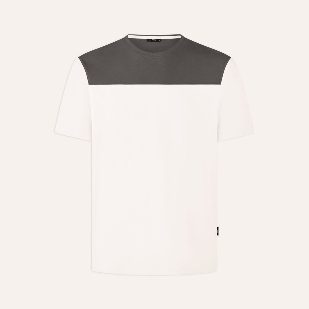 FHB KNUT T-Shirt Herren, weiß-anthrazit
