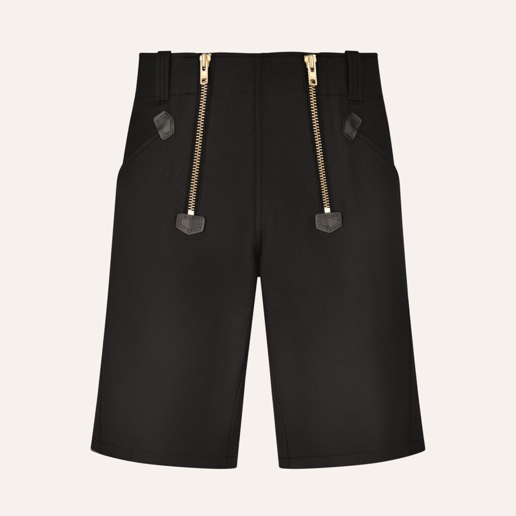 FHB WIM Zunft-Shorts Rips-Moleskin, schwarz,  100 % BW, 330g/m²