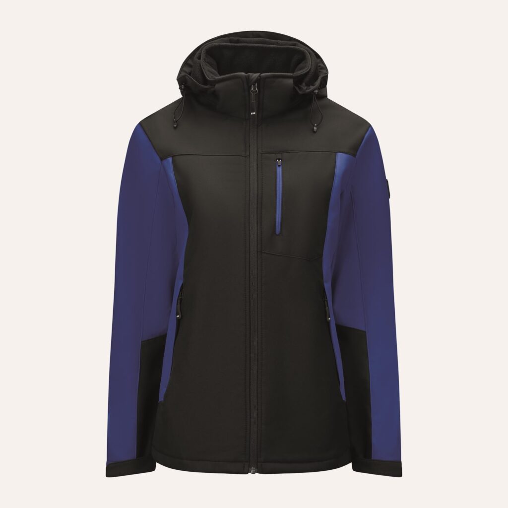 FHB JULIA Softshell-Jacke Damen, royalblau-schwarz