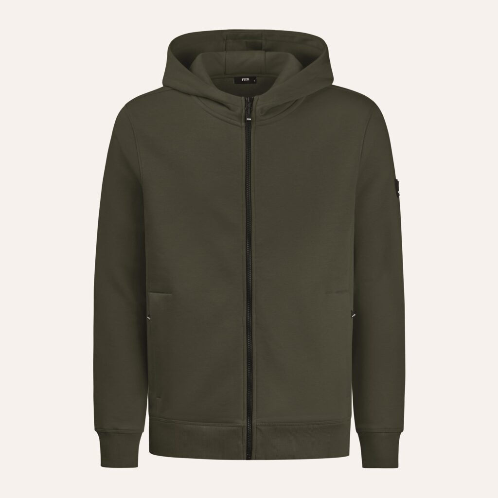 FHB QUENTIN Hoodie Jacke, oliv