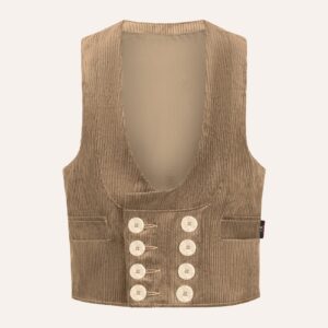 Zunftweste Trenkercord, BEIGE (85 % BW/15 % Polyester, 550 g /m²)