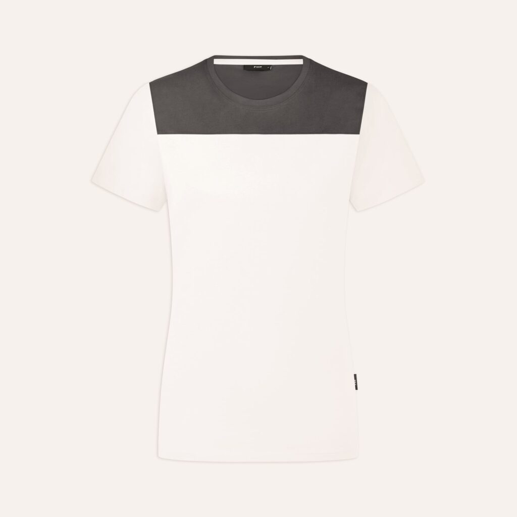 FHB KIRA T-Shirt Damen, weiß-anthrazit
