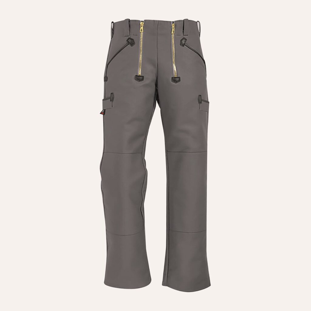 Zunfthose, Zwirn-Doppel-Pilot o. Schlag grau, Doppelknie, 100%BW, 520g